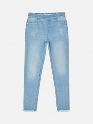 Ropa Primark Frayed Hem Jeggings Niños Azules | 2145UJVIL