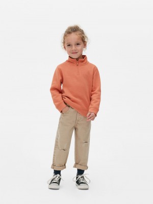 Ropa Primark Funnel Neck Sweat Niños Naranjas | 4763BLCFD