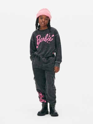 Ropa Primark Kids' Barbie Acid Wash Sweat Niños Gris | 6745HKTIY