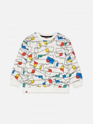 Ropa Primark Lego Block Sweat Niños Blancas | 9205AOYLN