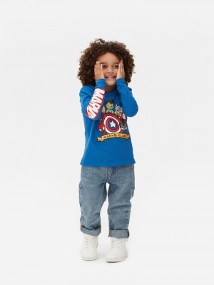 Ropa Primark Marvel Avengers Chibi Character Niños Azules | 7014DALVE