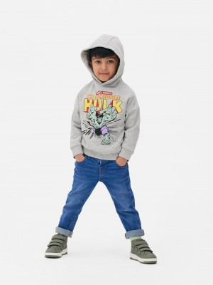 Ropa Primark Marvel Comics The Hulk Print Hoodie Niños Gris | 7310VGLXU