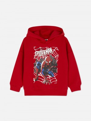 Ropa Primark Marvel SpiderMan Hoodie Niños Rojas | 9703PTOUL