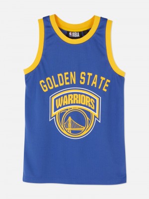 Ropa Primark NBA Golden State Warriors Sports Tank Niños Azules | 1870BCTHF