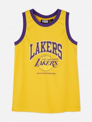 Ropa Primark NBA Los Angeles Lakers Sports Tank Niños Amarillo | 7810YNWVR