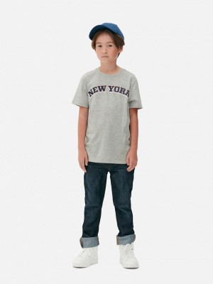 Ropa Primark New York Sleeve Niños Gris | 8730XTPGL