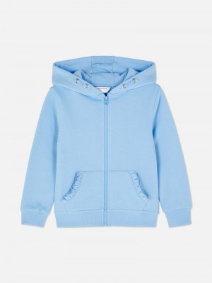 Ropa Primark Ruffle Pocket Zip Hoodie Niños Azules | 9534DFETQ