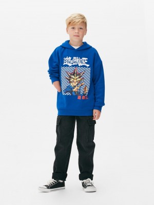 Ropa Primark YuGiOh! Print Hoodie Niños Azules | 5328THRAE