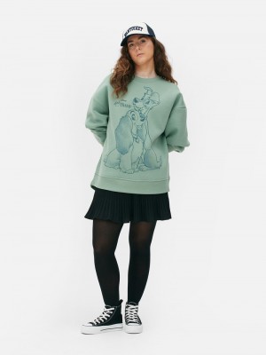 Sudaderas Primark Disney’s Lady and the Tramp Oversized Sweat Mujer Turquesa Claro | 7013ISMUW