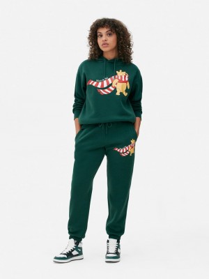 Sudaderas Primark Disney’s Winnie the Pooh Estampadas Hoodie Mujer Verde | 0647SIJHE