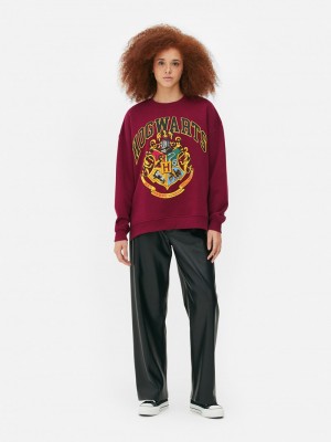 Sudaderas Primark Harry Potter™ Hogwarts Sweat Mujer Burdeos | 9372PMJCI