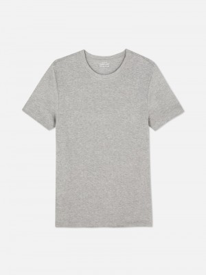 Tops Primark Brushed Thermal Hombre Gris | 2163XPYCS