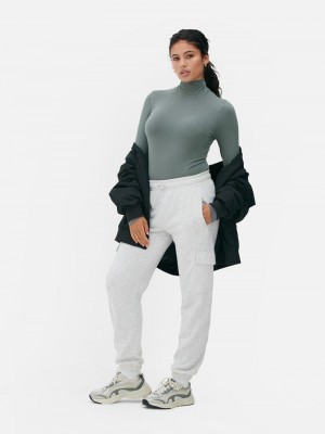 Tops Primark Long Sleeve Turtleneck Mujer Gris | 4351BHQTC