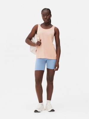 Tops Primark Scoop Neck Tank Mujer Coral | 8673CTFWB