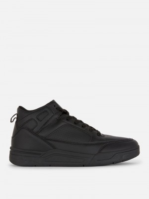 Zapatillas Primark Basketball High Hombre Negras | 5038PBIVL