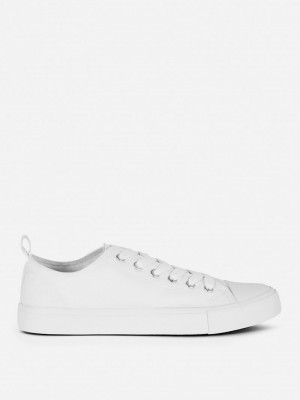 Zapatillas Primark Classic Low Canvass Mujer Blancas | 4267NAXUS