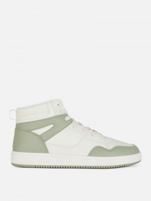 Zapatillas Primark Color Block High Mujer Verde Claro | 2817XVIUE