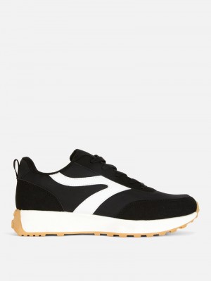 Zapatillas Primark Extended Outsole Blocks Mujer Negras Blancas | 1940POELU