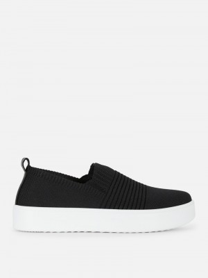 Zapatillas Primark Rib Knits Mujer Negras | 5362SYIEL