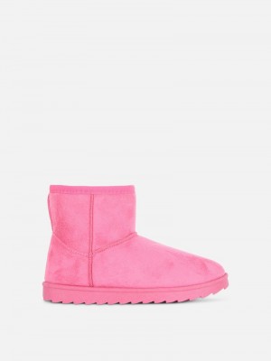 Zapatos Primark Faux Fur Ankle Niños Rosas | 9014CTQOY