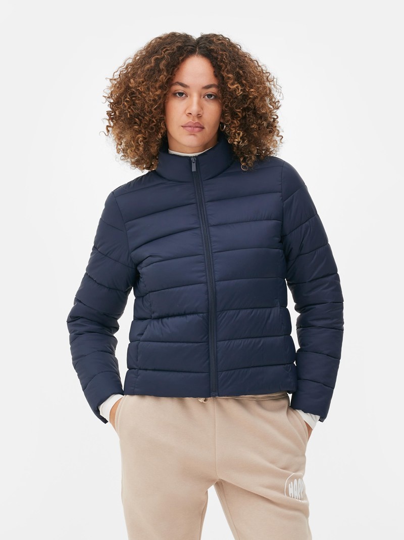 Abrigos Primark Acolchado Jacket Mujer Azul Marino | 8461ICQPM