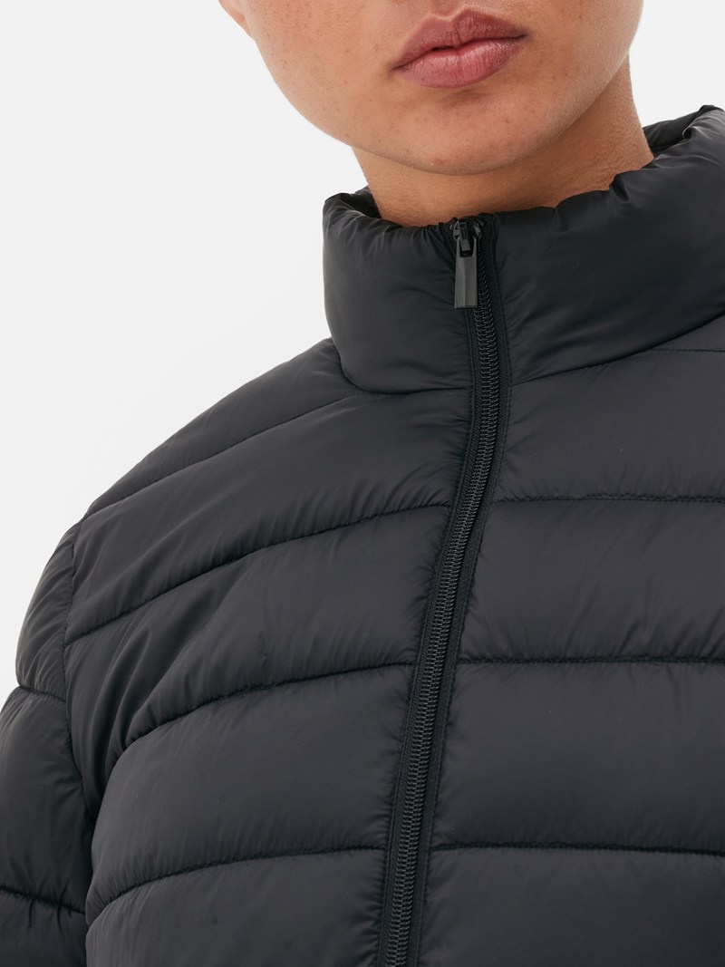 Abrigos Primark Acolchado Puffer Jacket Mujer Negras | 2491YAMEC