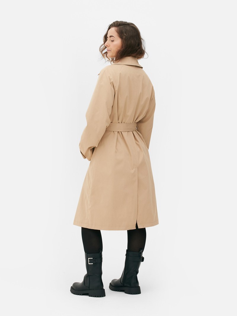 Abrigos Primark Essential Double Breasted Trench Mujer Marrones | 2610SMXFG