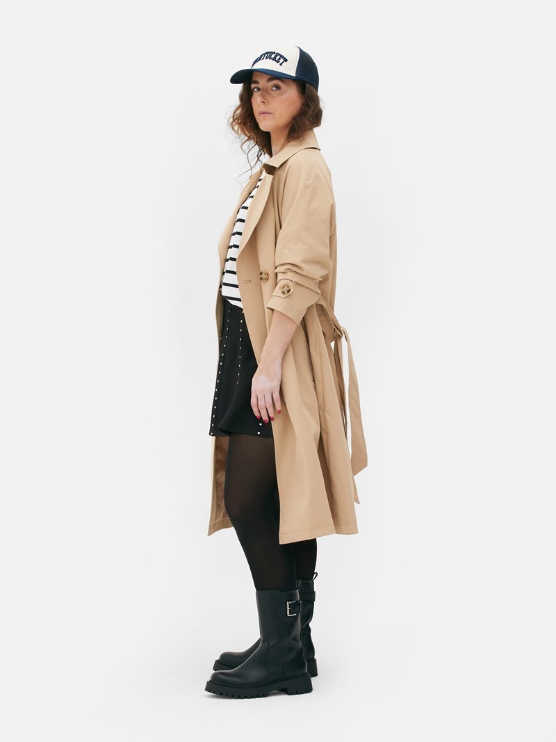 Abrigos Primark Essential Double Breasted Trench Mujer Marrones | 2610SMXFG