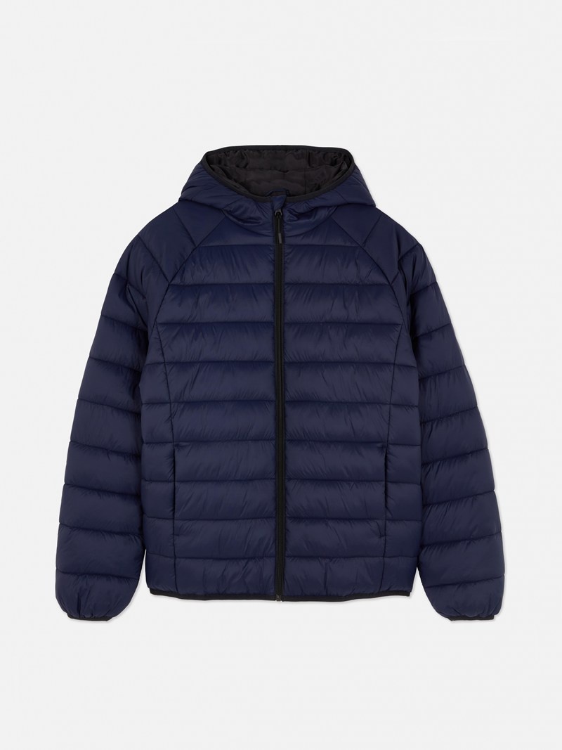 Abrigos Primark Essential Encapuchado Puffer Jacket Hombre Azul Marino | 6039WENTM