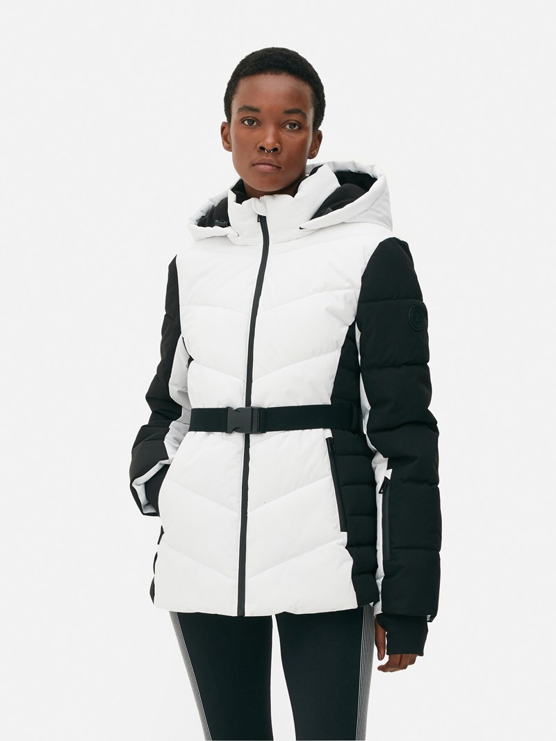 Abrigos Primark ed Puffer Jacket Mujer Blancas Negras | 0327KPLGD