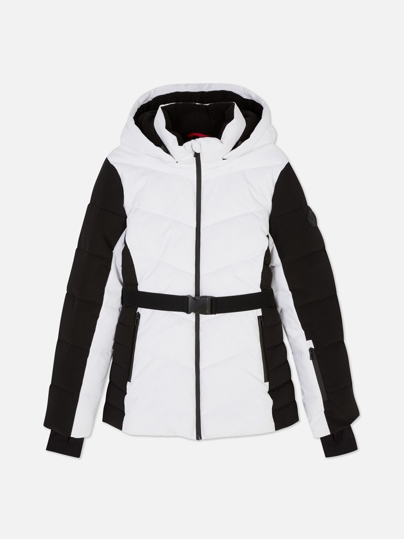 Abrigos Primark ed Puffer Jacket Mujer Blancas Negras | 0327KPLGD