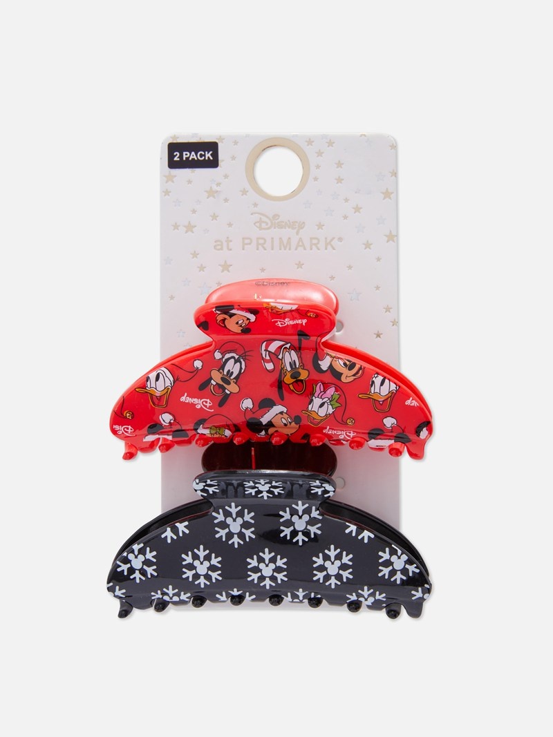 Accesorios Para El Cabello Primark 2Pack Disney’s Mickey Mouse and Friends Christmas Hair Clips Mujer Negras | 6952JTUPF