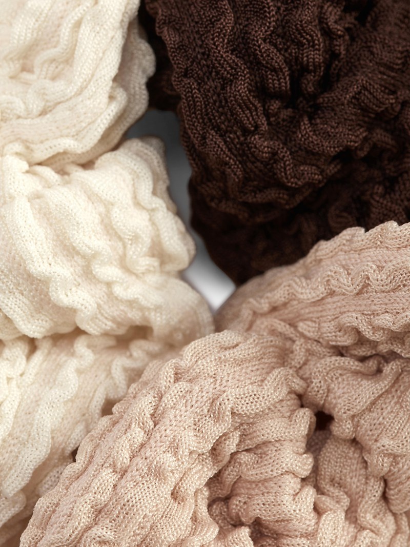 Accesorios Para El Cabello Primark 3Pack Crinkle Textured Scrunchies Mujer Beige | 2406KXWYT