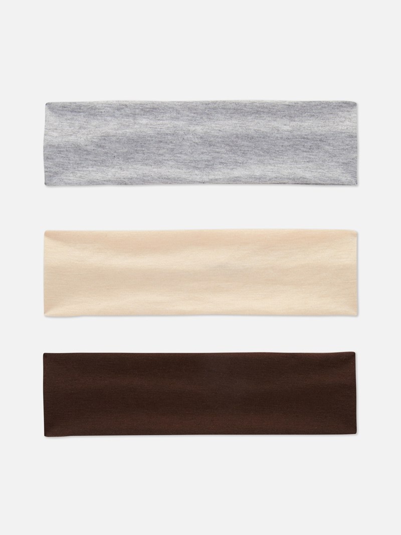 Accesorios Para El Cabello Primark 3Pack Stretch Headbands Mujer Marrones | 8435EQDFN