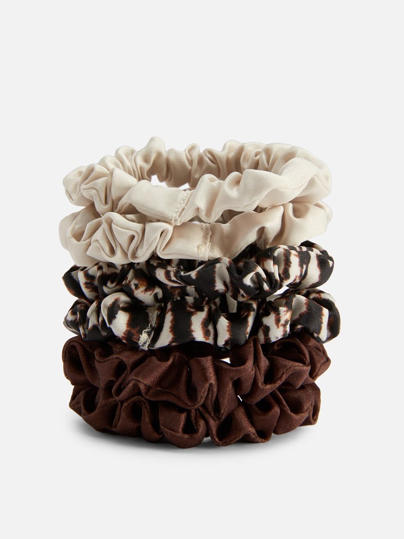 Accesorios Para El Cabello Primark 6Pack Multi Micro Scrunchies Mujer Creme | 7140EKJTM