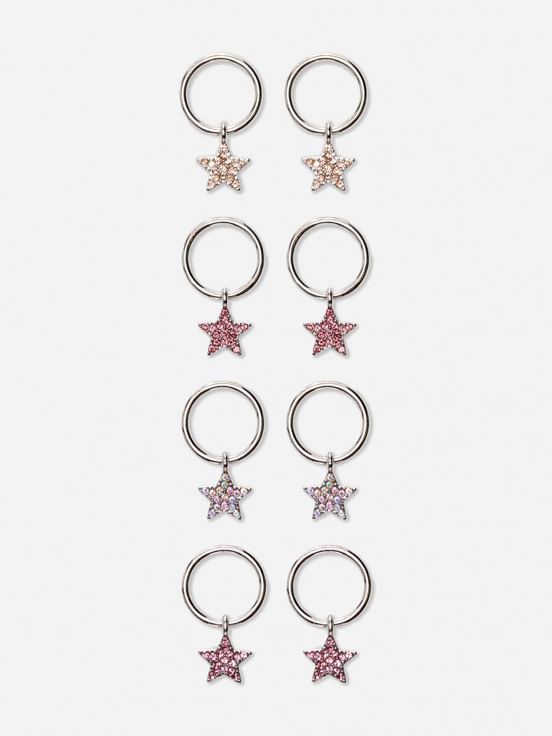 Accesorios Primark 8Pack Star Charm Hair Rings Niños Multicolor | 1490PZBQY