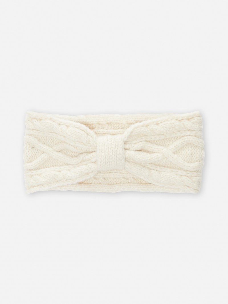 Accesorios Primark Cable Knit Headband Mujer Creme | 9842EMFUH