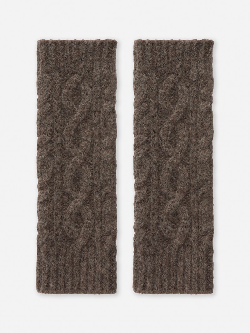 Accesorios Primark Cable Knit Wrist Warmers Mujer Beige | 9413UVCNB