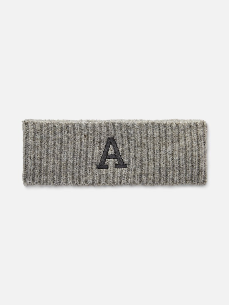 Accesorios Primark Embroidered Initial Headband Mujer Gris | 0234BTYQX