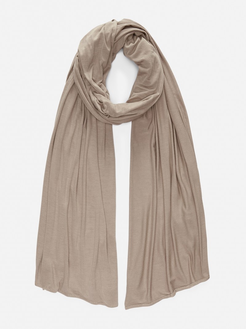 Accesorios Primark Essential Jersey Knit Scarf Mujer Gris Marrones | 6593VLFBZ