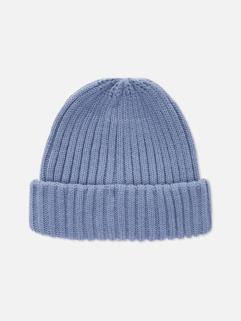 Accesorios Primark Fisherman Acanalado Beanie Hombre Azules | 0189SLMOB