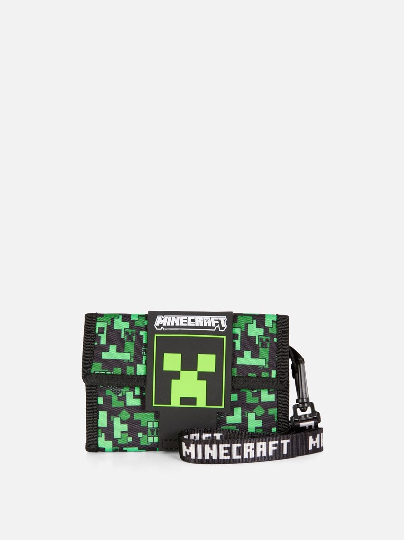 Accesorios Primark Minecraft Creeper Wallet Niños Negras | 1635JQOIP