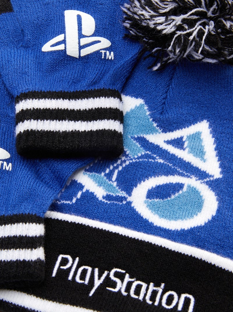 Accesorios Primark PlayStation Beanie and Gloves Set Niños Azules | 4192CXTIV