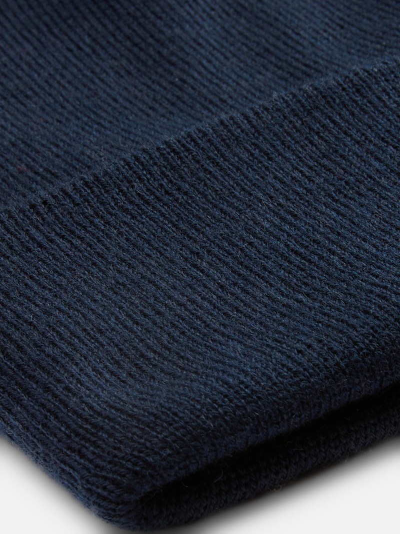 Accesorios Primark Thick Cuff Beanie Hombre Azul Marino | 1834HBAKJ