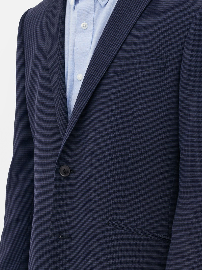 Blazers Primark Check Suit Jacket Hombre Azul Marino | 8425BSCAL