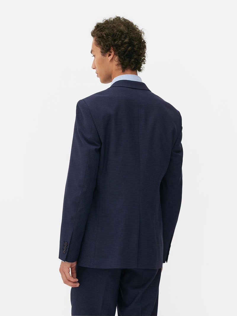 Blazers Primark Check Suit Jacket Hombre Azul Marino | 8425BSCAL