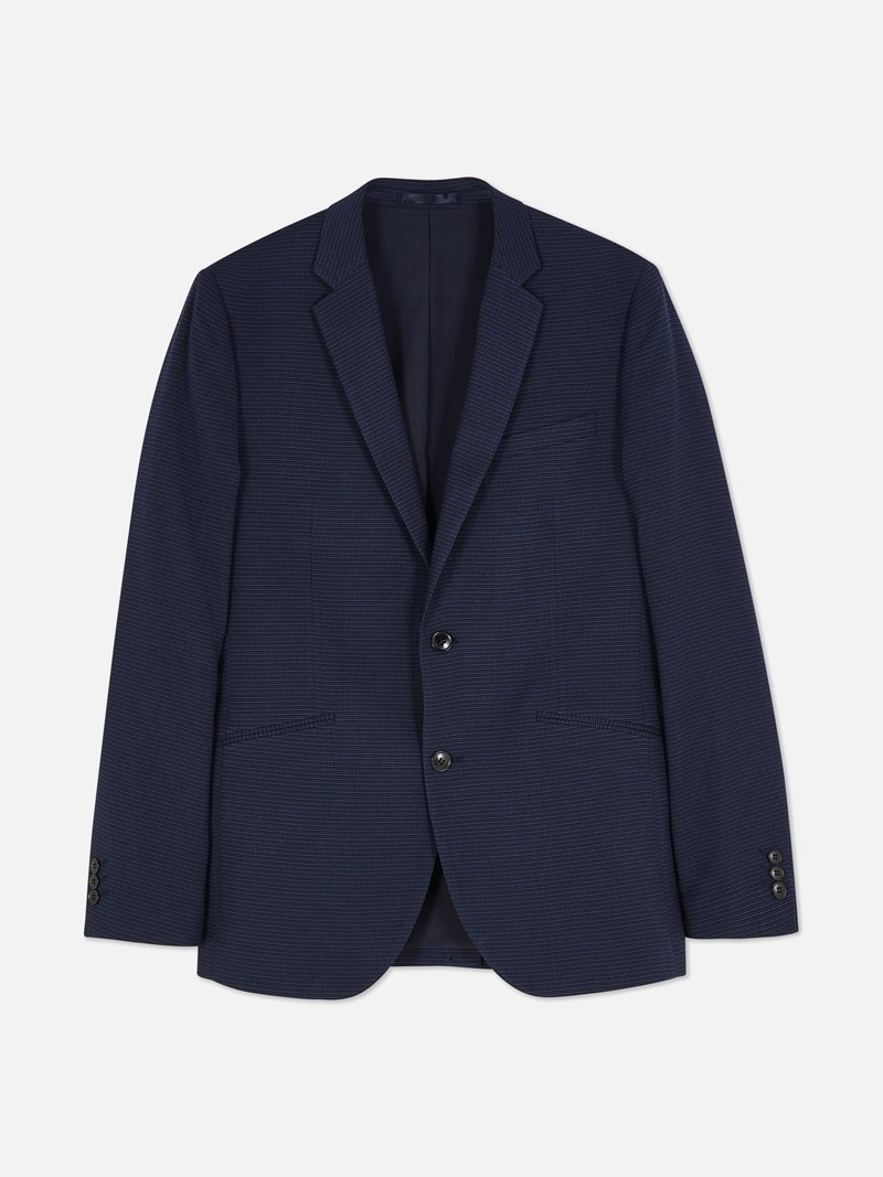 Blazers Primark Check Suit Jacket Hombre Azul Marino | 8425BSCAL