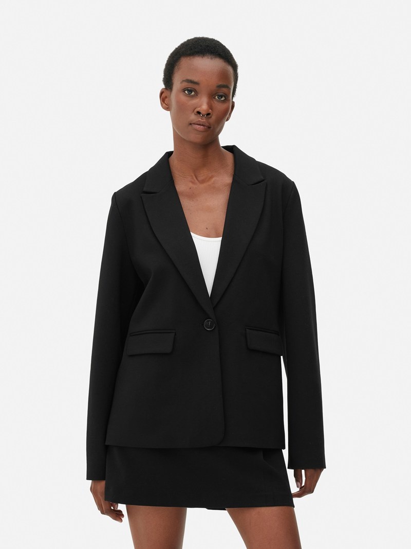 Blazers Primark Classic Tailored Mujer Negras | 3128IJMDH