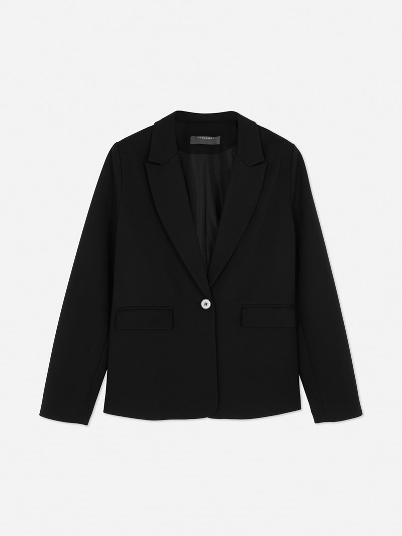 Blazers Primark Classic Tailored Mujer Negras | 3128IJMDH