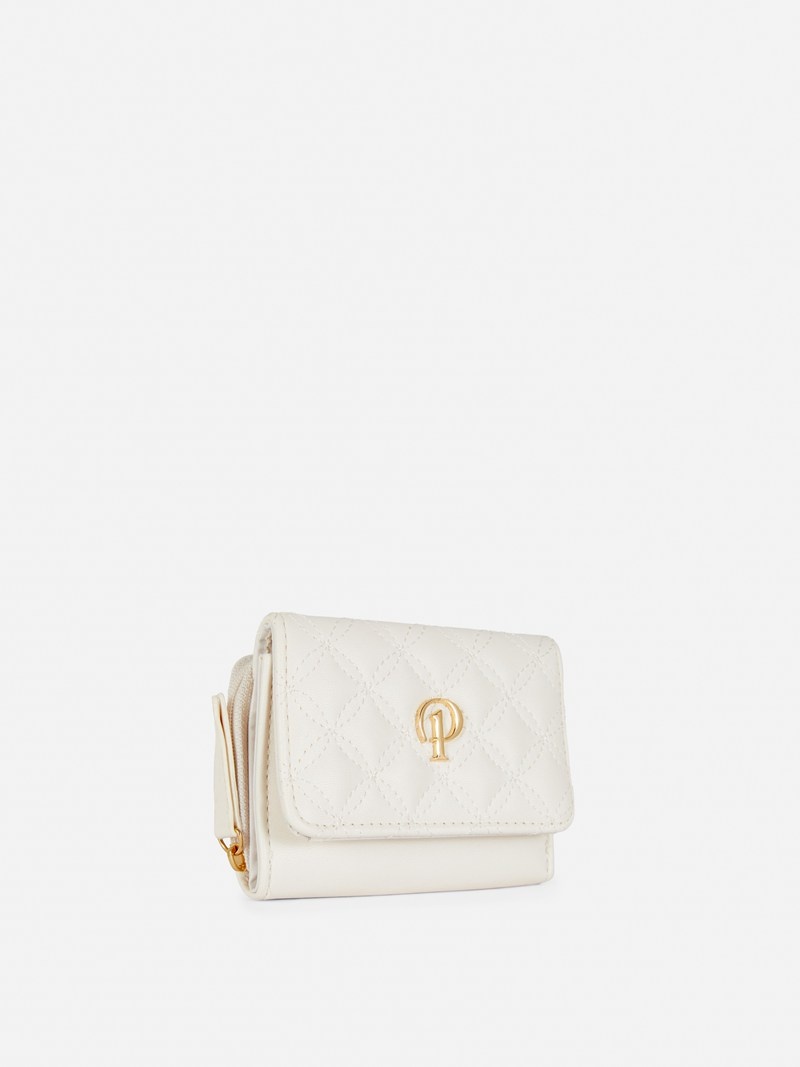 Bolsas Primark Acolchado Initial Purse Mujer Blancas | 4537YDTKL